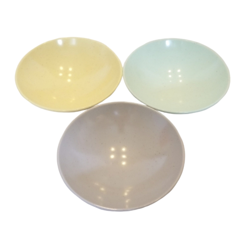 Vintage Harmony House Town & Country Pastel 3 Melmac Bowls